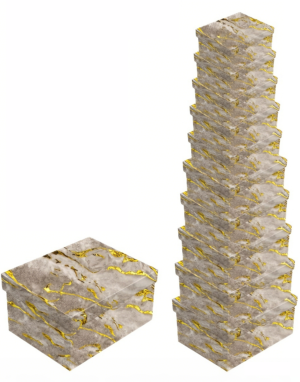 Dāvanu kastītes 10gab. komplekts DKH-10 H-2301