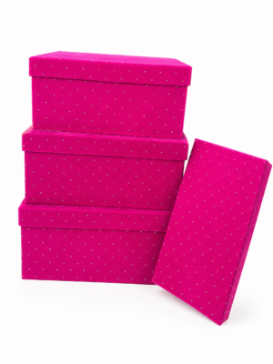 Dāvanu kastītes 10gab. komplekts OP-001 Velvets Dark Pink