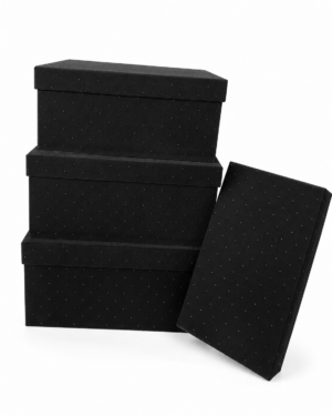 Dāvanu kastītes 10gab. komplekts OP-001 Velvets Black